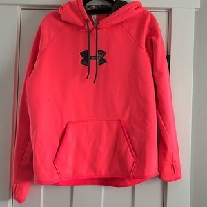 Pink and camo under armor hoodie